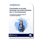NET2PHONE |Conmutador en la Nube - Extension con Tráfico Ilimitado (1 a 10 Extensiones)