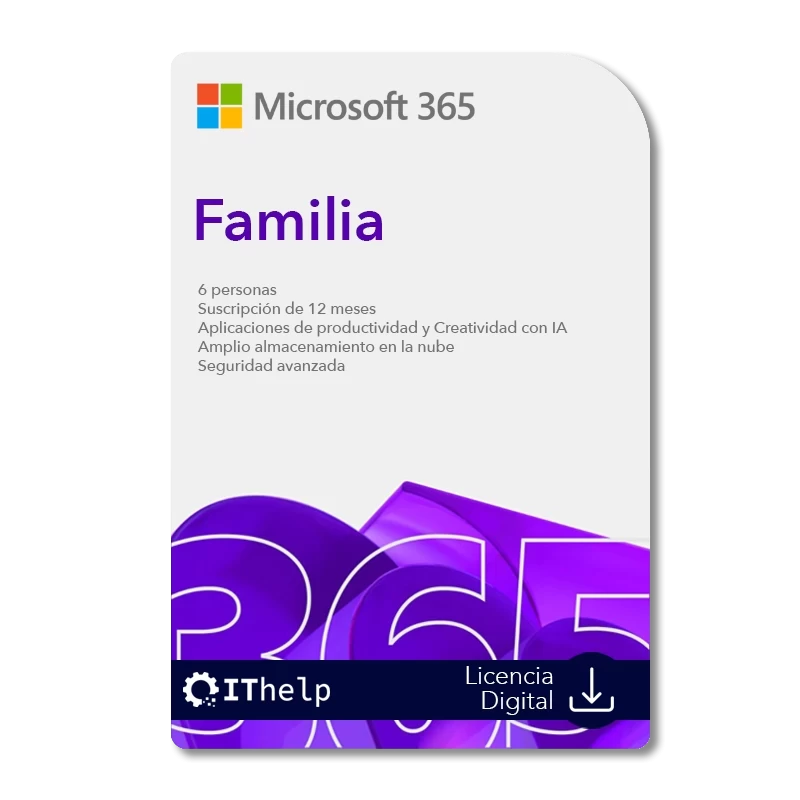 Microsoft 365 Family - Licencia de Suscripción Anual