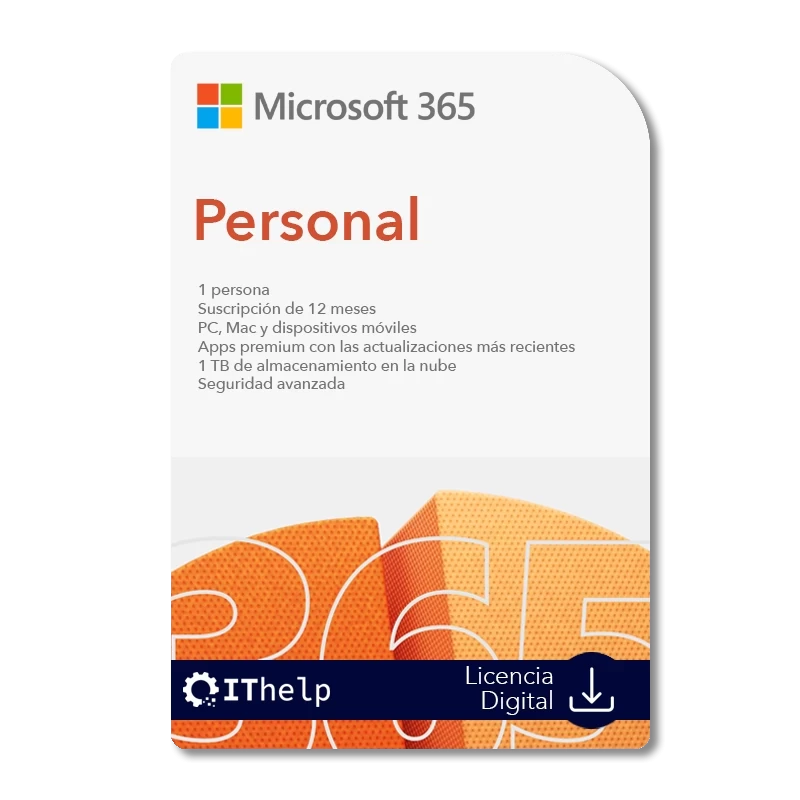 Microsoft 365 Personal - Licencia de Suscripción Anual